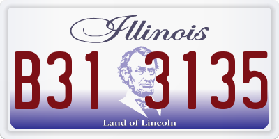 IL license plate B313135
