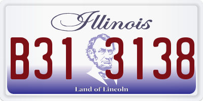 IL license plate B313138