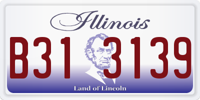 IL license plate B313139