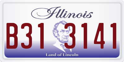 IL license plate B313141