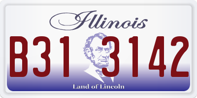 IL license plate B313142