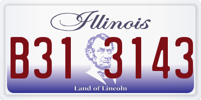 IL license plate B313143