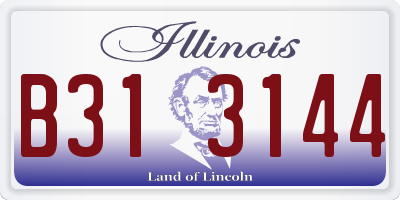 IL license plate B313144