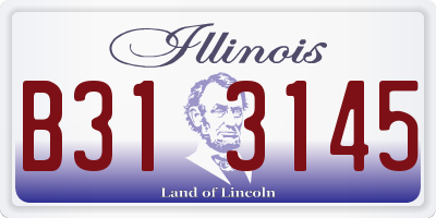 IL license plate B313145