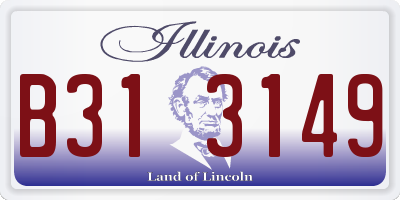 IL license plate B313149