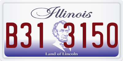 IL license plate B313150