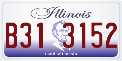 IL license plate B313152