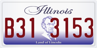 IL license plate B313153