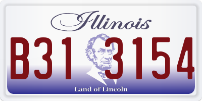 IL license plate B313154