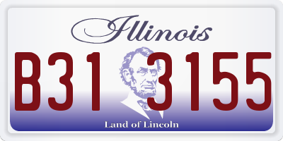 IL license plate B313155