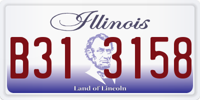 IL license plate B313158