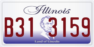 IL license plate B313159