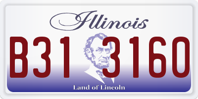IL license plate B313160
