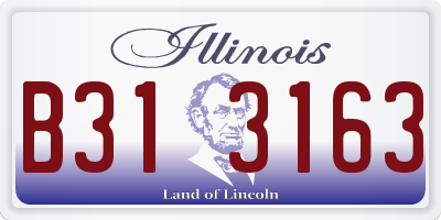 IL license plate B313163