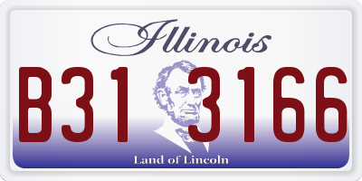IL license plate B313166