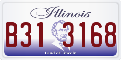 IL license plate B313168