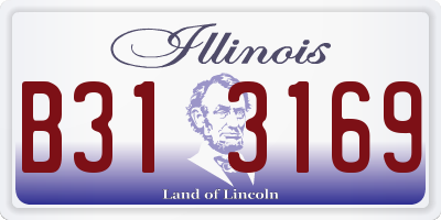 IL license plate B313169
