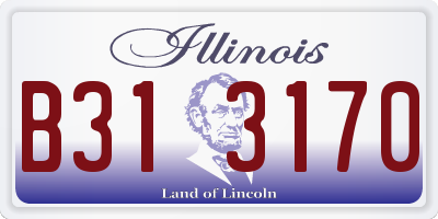 IL license plate B313170