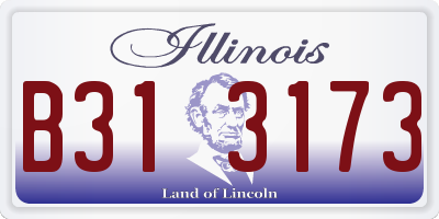 IL license plate B313173