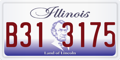 IL license plate B313175