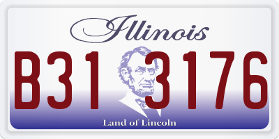 IL license plate B313176