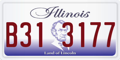 IL license plate B313177
