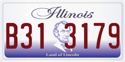 IL license plate B313179