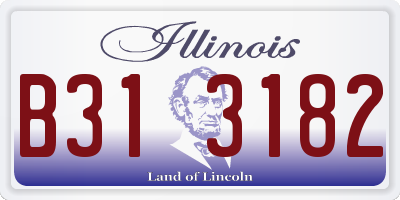 IL license plate B313182