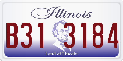 IL license plate B313184
