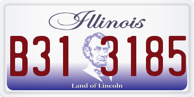 IL license plate B313185