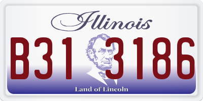 IL license plate B313186