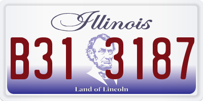IL license plate B313187