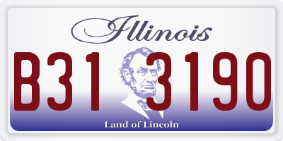 IL license plate B313190