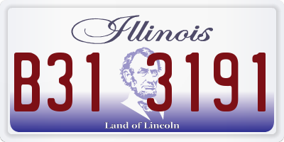 IL license plate B313191