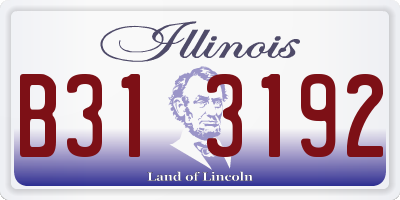 IL license plate B313192