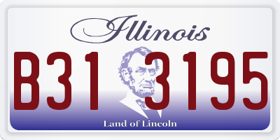 IL license plate B313195