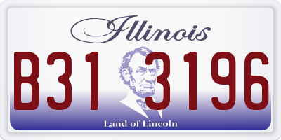 IL license plate B313196