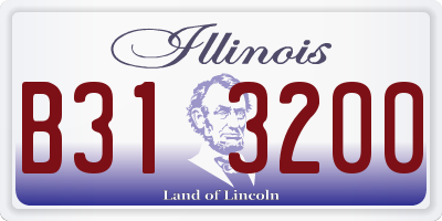 IL license plate B313200