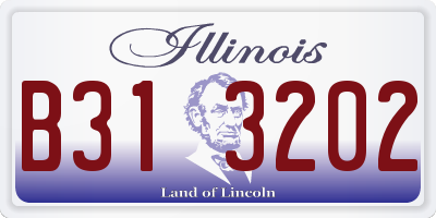 IL license plate B313202
