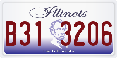 IL license plate B313206