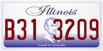 IL license plate B313209