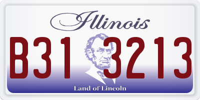 IL license plate B313213