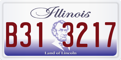 IL license plate B313217
