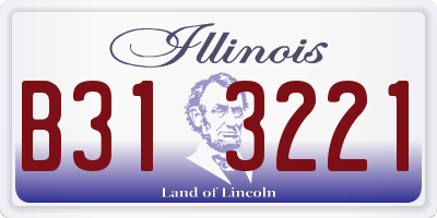 IL license plate B313221