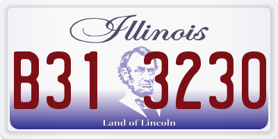 IL license plate B313230