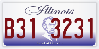 IL license plate B313231