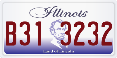 IL license plate B313232