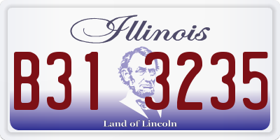 IL license plate B313235