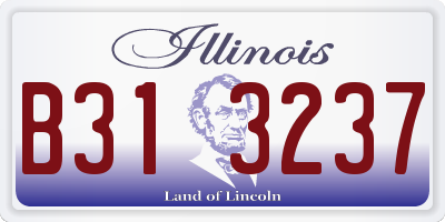 IL license plate B313237