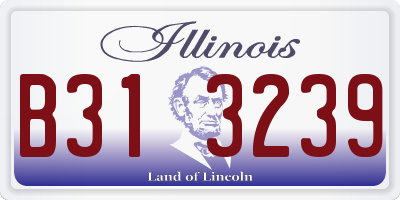 IL license plate B313239